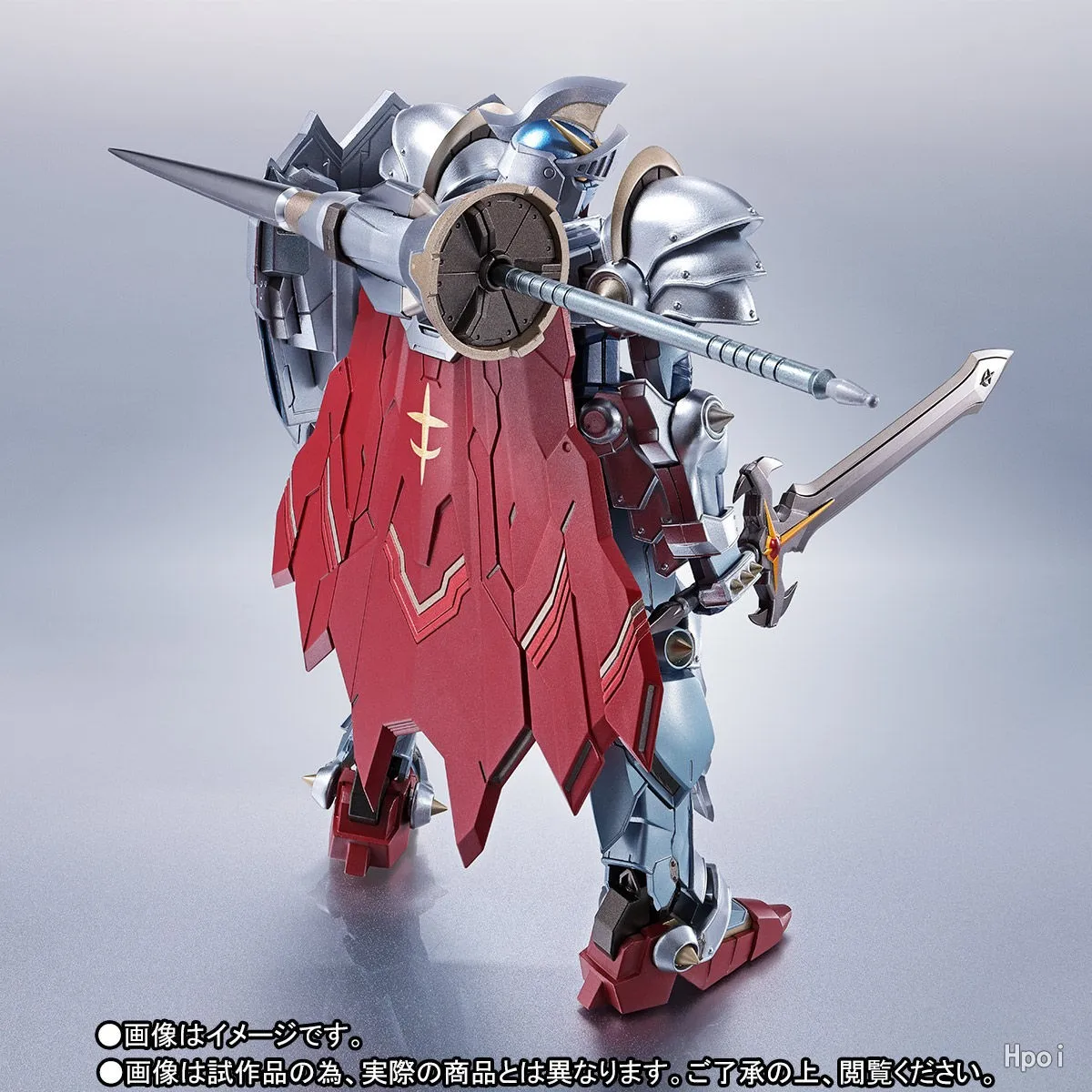 BANDAI Original METAL ROBOT SPIRITS ＜SIDE MS＞ KNIGHT GUNDAM ～LACROAN HERO～ หุ่นยนต์โลหะ ของเล่นสะสมสำหรับเด็กผู้ชาย