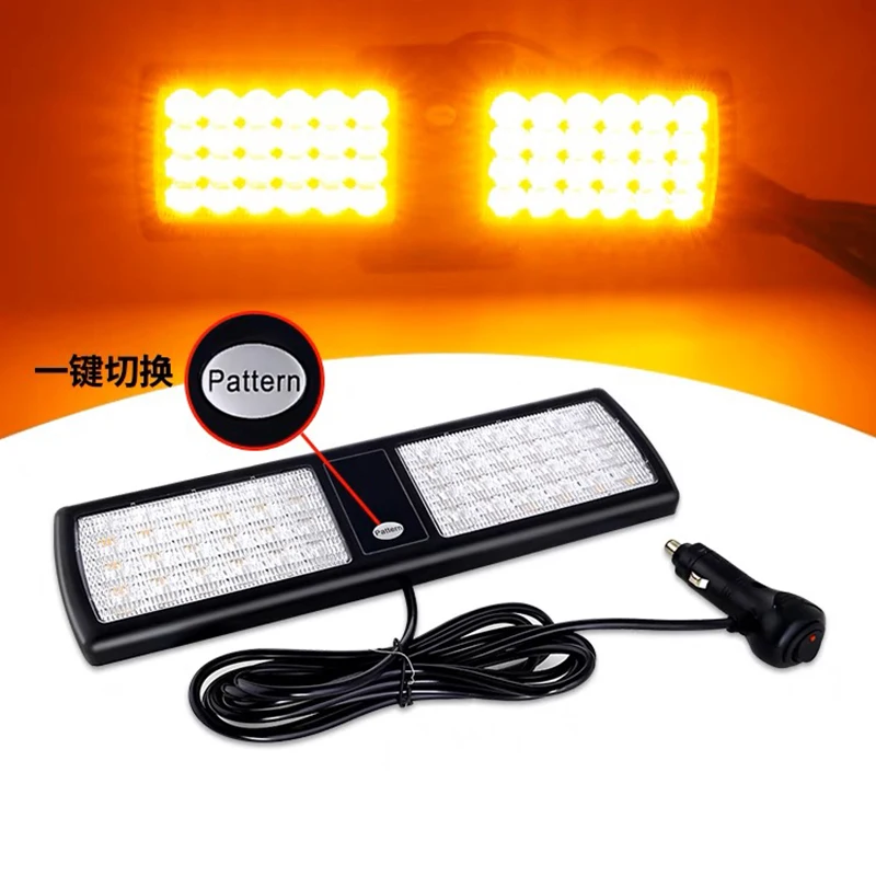 

Ultrathin LED Car Visor Strobe Flashing Light Interior Windshield Sunshield Emergency Warning Lights for Police Firefighter