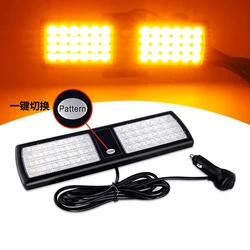 Ultrathin LED Car Visor Strobe Flashing Light Interior Windshield Sunshield Emergency Warning Lights for Police Firefighter
