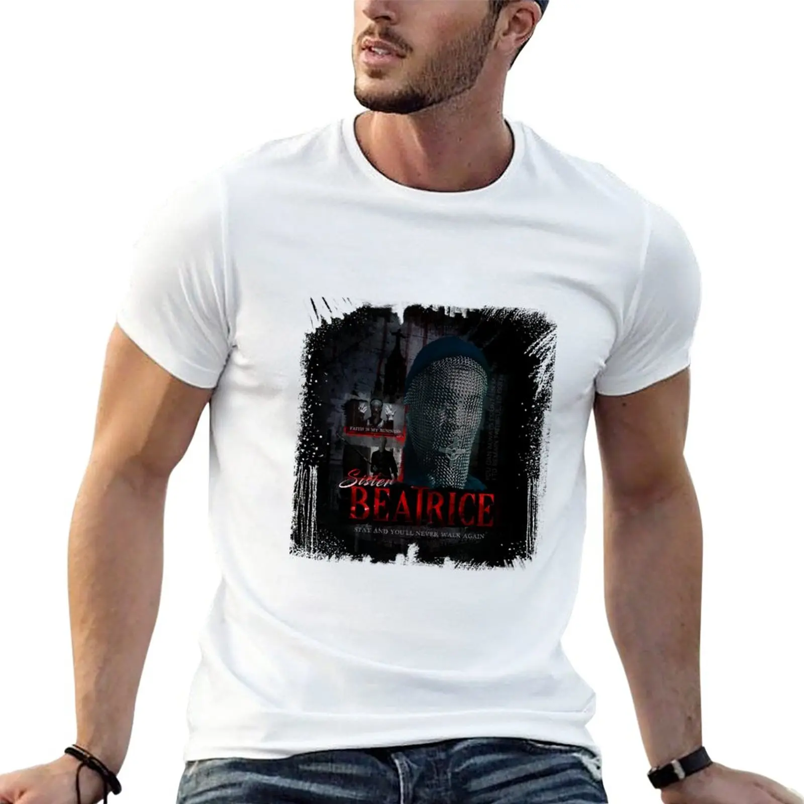 

New Sister Beatrice Warrior Nun T-Shirt Aesthetic clothing black t shirt quick drying shirt mens t shirt