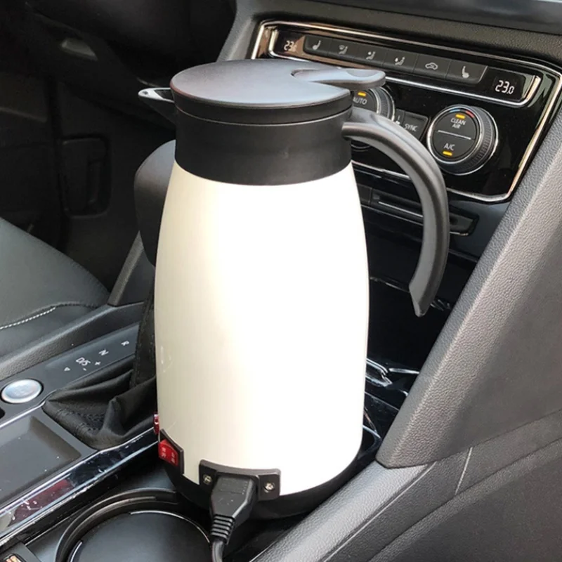 

Автомобильный чайник 680 мл, дорожный, из двойной нержавеющей стали 304, с эргономичной ручкой, 12В/24В, с двойным напряжением, для вождения