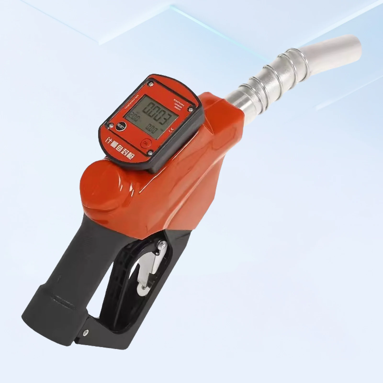Digital Fuel Nozzle with Meter Automatic Shut Off Oil Gun LCD Electronic Fuel Transfer Dispenser Tool