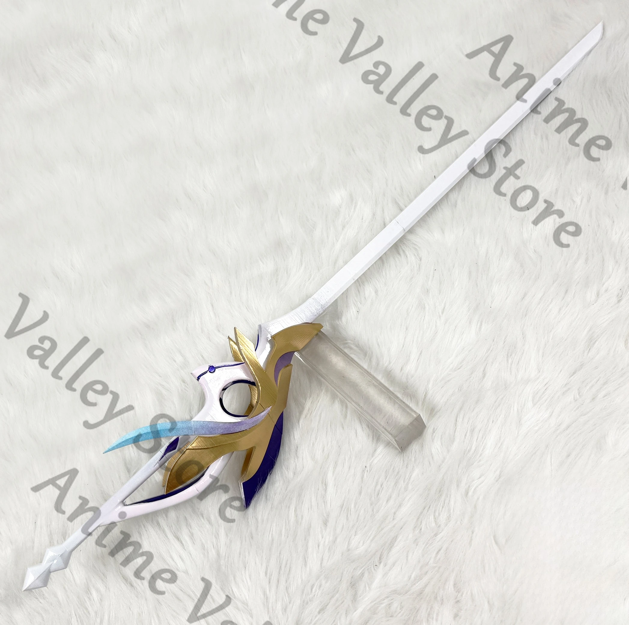 

Anime Honkai Impact 3 Rita Rossweisse Cosplay Sword Prop Cartoon Rapier Estoc Handheld Weaponry Equipment Hallowmas Props Xmas