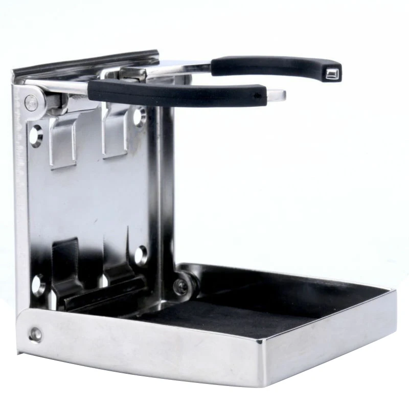 New Adjustable Stainless Steel Sport Folding Drink Cup Holder For Boat/Car /Rv