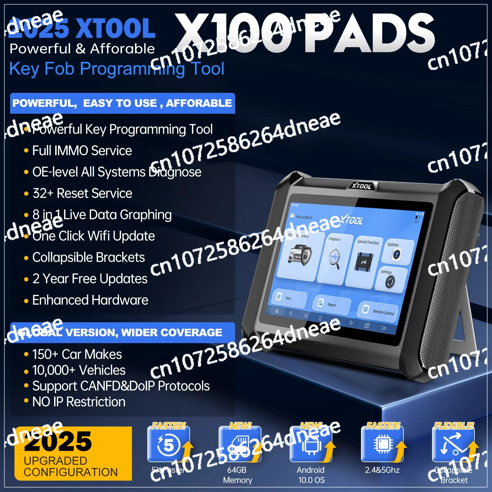All System Diagnostic Scanners Automotive Scanner with CANFD DOIP XTOOL X100 PADS Car Key Programmer Key Generator Read Pin Code