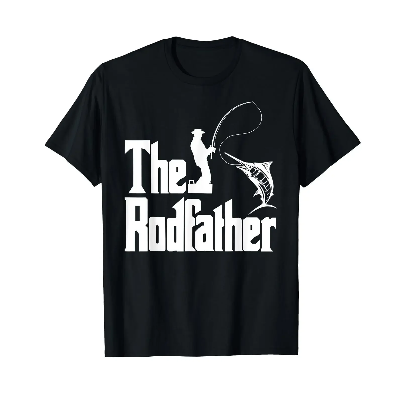 The Rodfather T Shirt King of Fishing Rod vintage Washed Stretched streetwear Comfortable Breathable Soft homme graphic Stylish