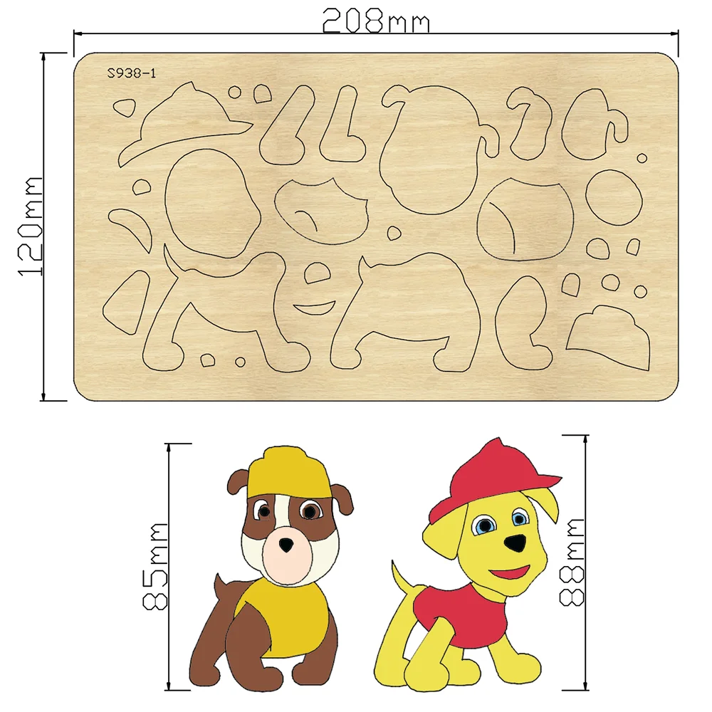 New Cartoon Animal Dog decoration Cutting Dies Knife Mold Compatible With Most Die Cuts Mould Suitable For Fustelle Machines