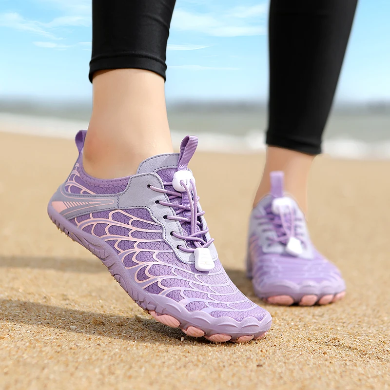 

Women's Summer Swimming Water Shoes Couple Beach Barefoot Aqua Shoes Quick-drying Lightweight Upstream Sneakers Men Wading Shoes