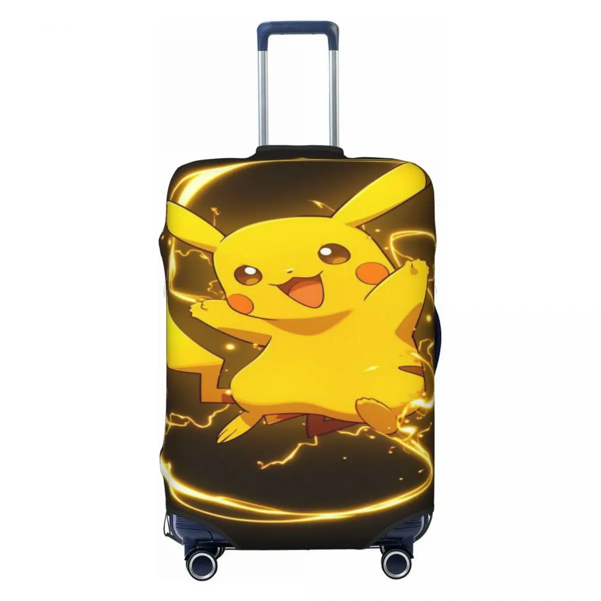 

Custom Bikachus Cartoon Travel Luggage Cover Elastic Suitcase Cover Protector Fit 18-32 Inch