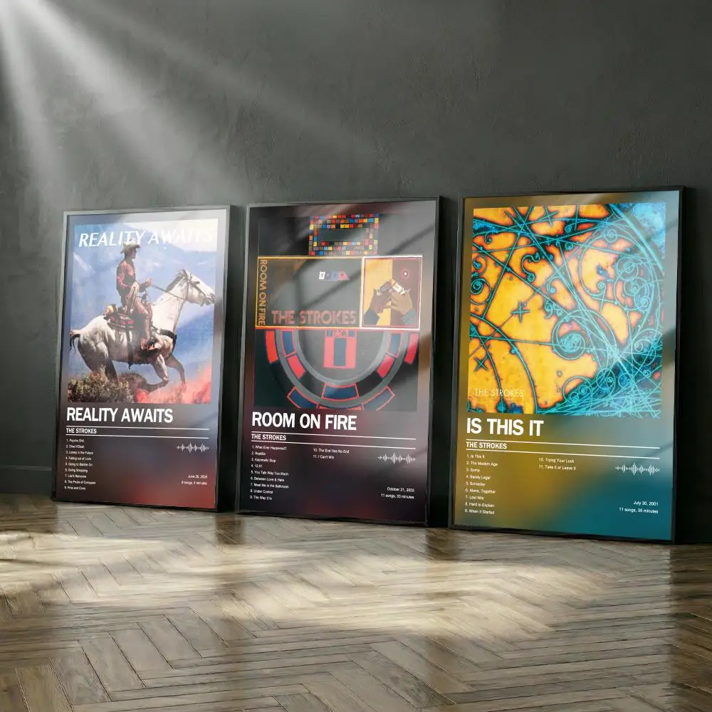 Das S-Strokes-Poster-Album-Set, modernes Cover-Wandkunstwerk für Zimmer, Leinwandgemälde, Kunstdruck, Heimwanddekoration, Bild, Geschenk