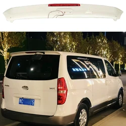 For Hyundai starex H-1 ABS black carbon fiber rear roof rear trunk lid spoiler wing body sports modification kit