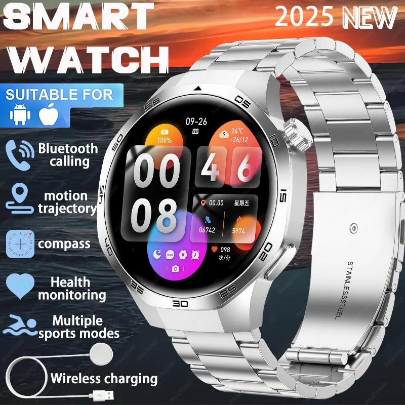 

New outdoor smartwatch 1.53 inches 360.360 high-definition screen compass motion trajectory Bluetooth call waterproof smartwatch