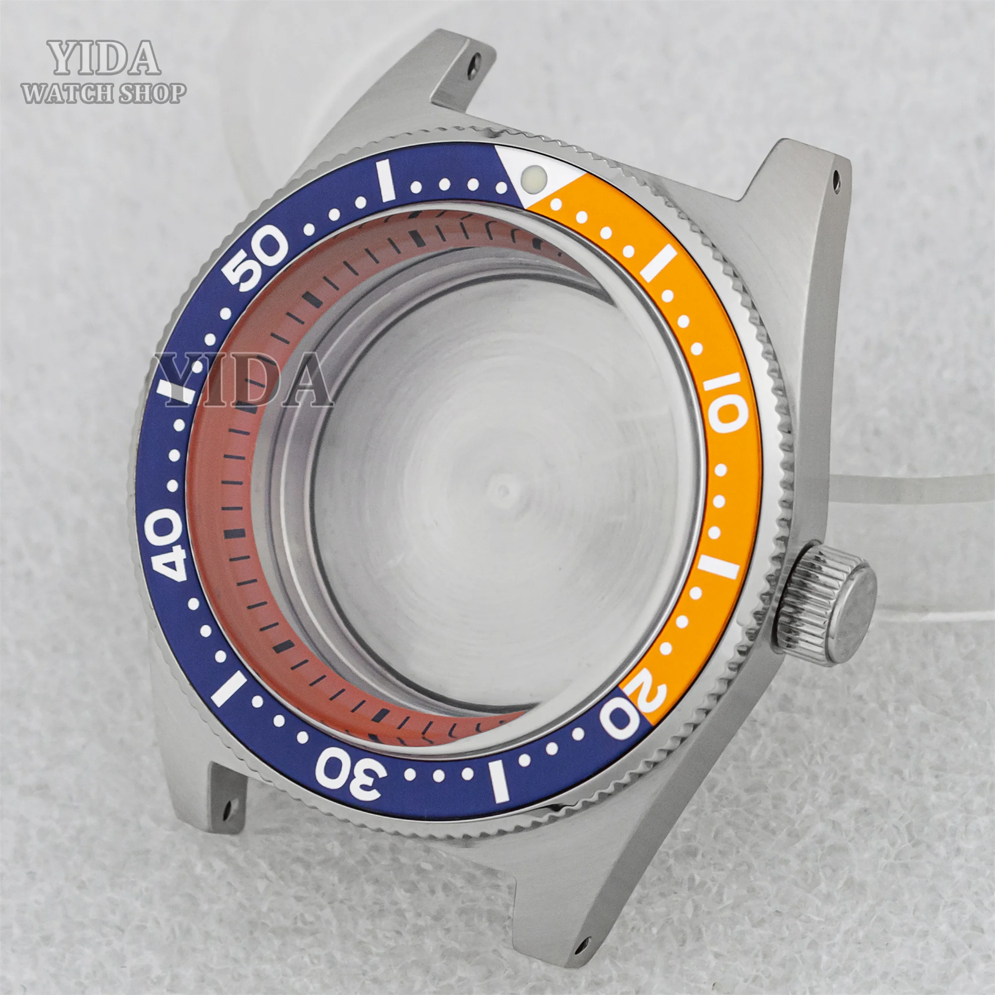 40 مللي متر 30ATM مقاوم للماء ساعة حافظة فقاعة الياقوت الزجاج الفولاذ المقاوم للصدأ ل 62MAS الغوص صالح NH34 NH35 NH36 حركة الملحقات #1