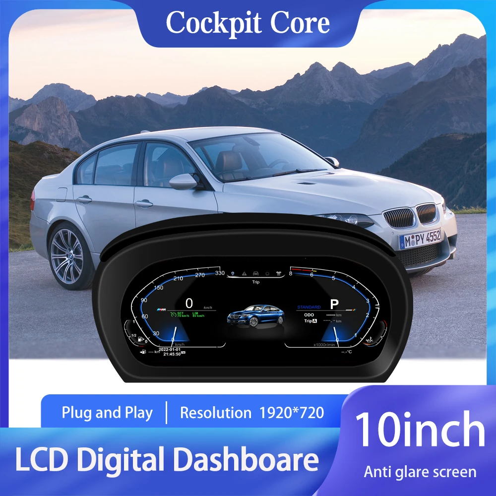 

Цифровая приборная панель, виртуальный кокпит, спидометр для BMW 3 серии E90 E91 E92 E93 2005-2012 годов выпуска