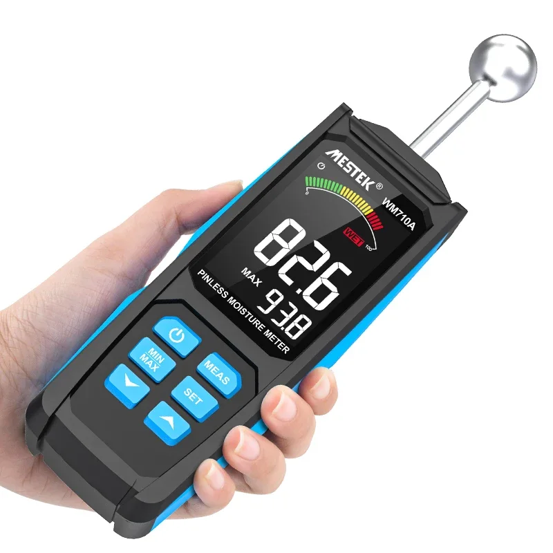 

Non-Invasive Moisture Meter Wood Humidity Tester Hygrometer Timber Damp Detector Tree Density Digital Wood Moisture LCD Meter