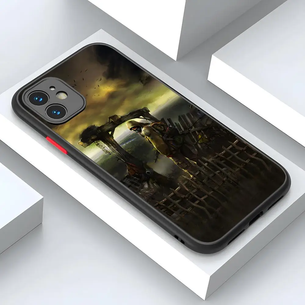 Stalker 2 Heart Of Chornobyl Phone Case Matte Transparent Back For IPhone 15 16 Pro Max X XR XS 14 13 12 11 Plus Cover