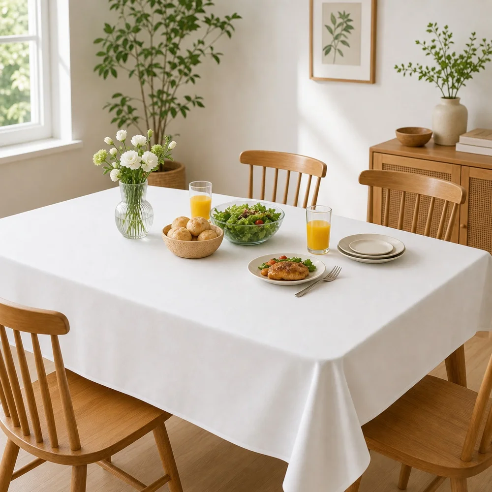 Custom Tablecloth 200X140Cm,100% Polyester Waterproof Wrinkle Resistant Washable Cover For Dining Kitchen Picnic Home Decor.