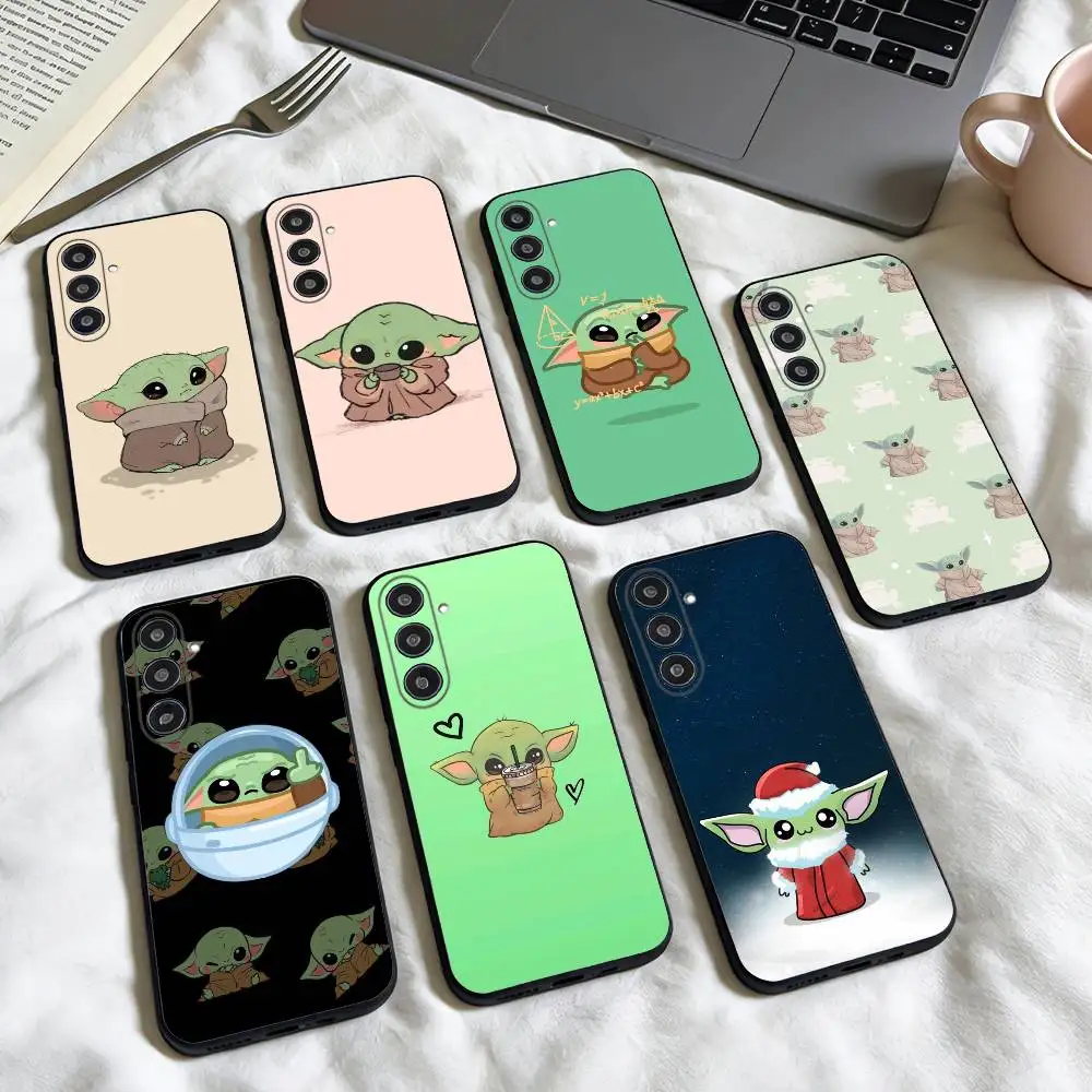 

Baby Y-Yoda phone Case For Samsung Galaxy A73,A72,A71,A70,A53,A52,A51,Others Soft Black Shell
