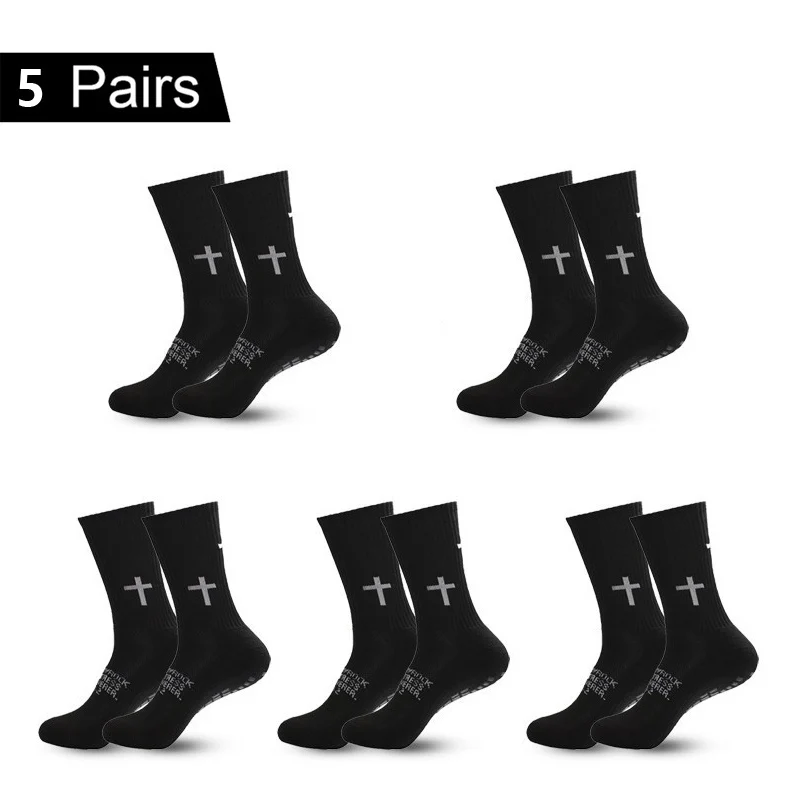 4/5/6 Paar rutschfeste Fußballsocken für Herren und Damen, atmungsaktiv, für Fußball, Basketball, Tennis, Sport, Radfahren, Reiten, Yoga