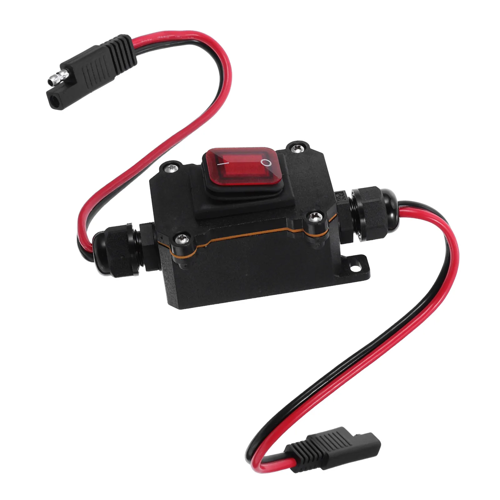 Waterproof Switch Junction Box IP67 Marine Electrical Enclosure Boat LED Indicator Outdoor Toggle Switch Dual Wiring