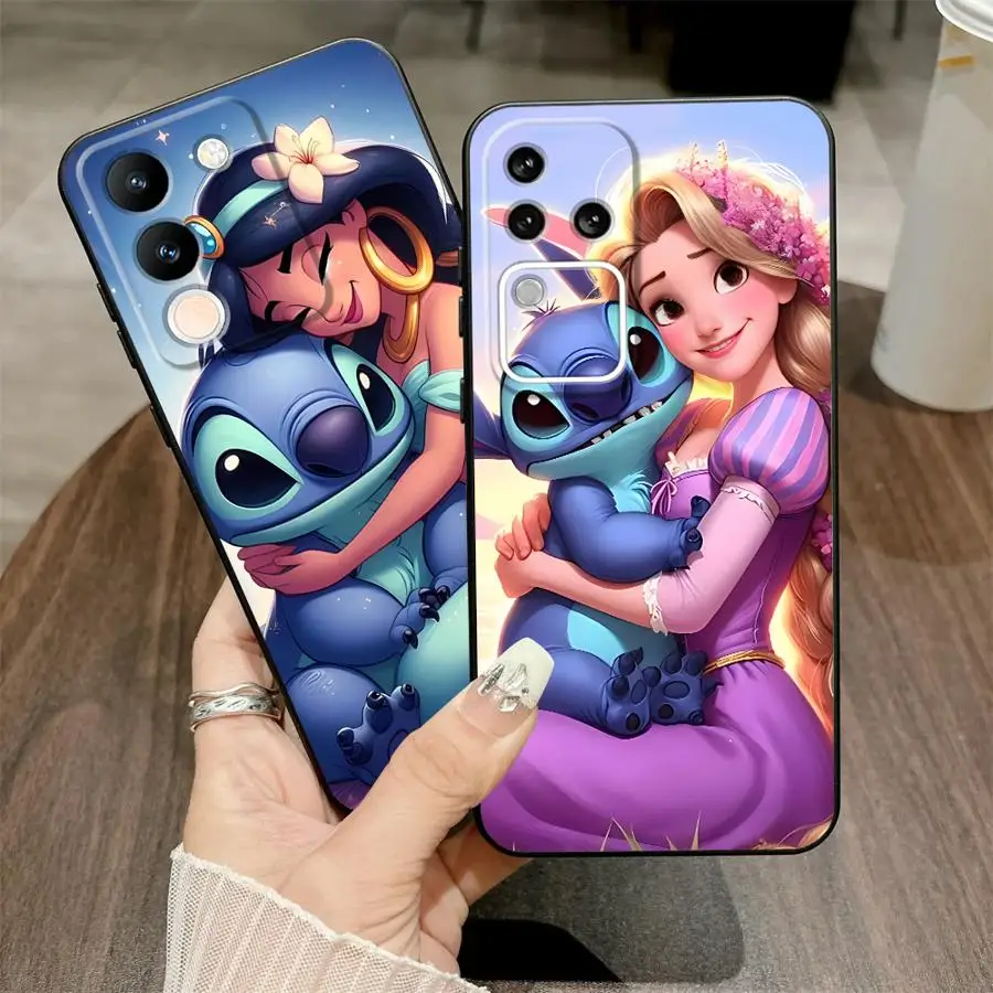 حافظة أميرات ديزني الجميلة اللطيفة لهاتف Vivo V21E V23 Y51S Y78 V27 V29 Y75 Y81 Y53S Y52S Y93 Y71 Y91 V25 V30 Y50 Y95 ظهر ناعم