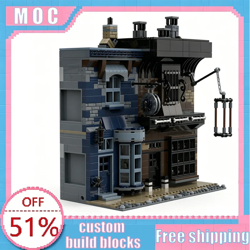 

983 PCS MOC Phaelanges & Spider Pet Shop Knockturn Alley Building Model Building Blocks Educational Assembly Toy Display Gifts