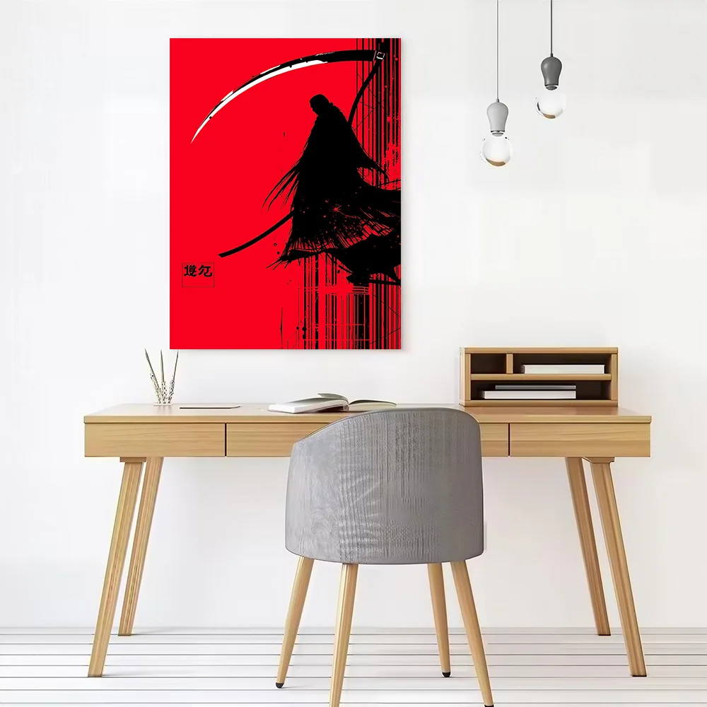 Grim Reaper With Scythe Printed Canvas Poster Personalized High Quality Wall Art Paintings for Room Decorating Interior Painting