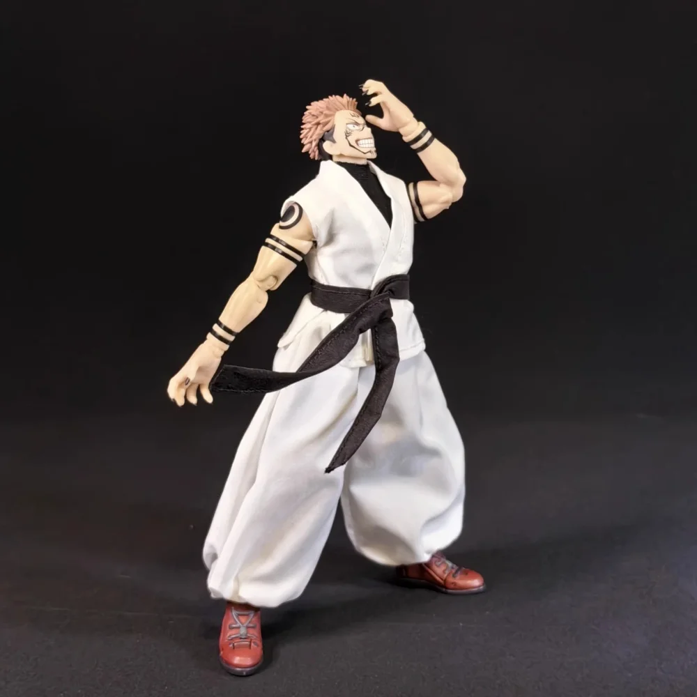 【No Figure】Handmade 1/12 Scale Male Soldier Gojo Satoru Clothing Accessories Battle Suit For 6''Action Figure Model Fit Shf - view 2