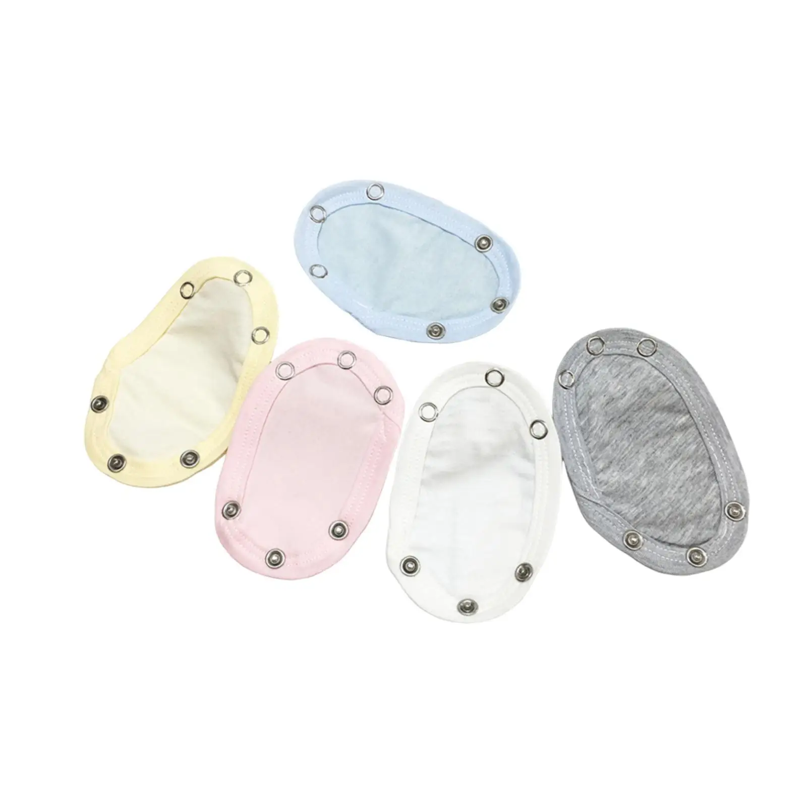 Baby Jumpsuit Crotch Length Extension Pad Soft Cotton Metal Snap Insert for Extending Romper Wear Time