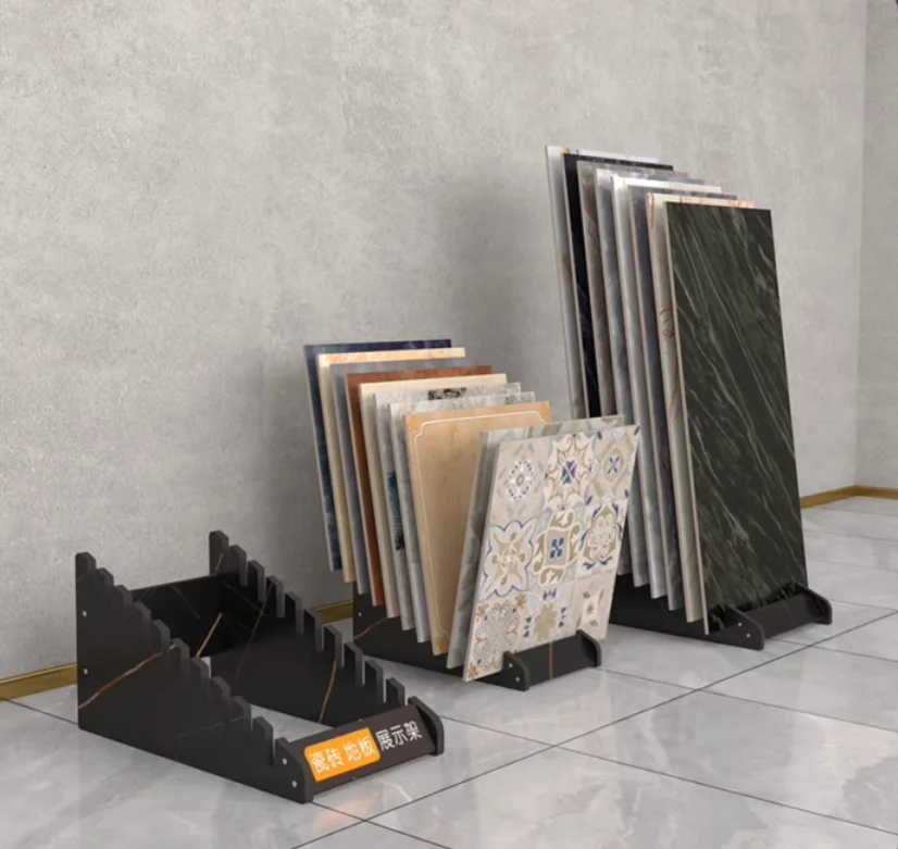 

Ceramic tile sample display rack, wooden floor display rack, floor standing plug-in rack, multifunctional tile rack