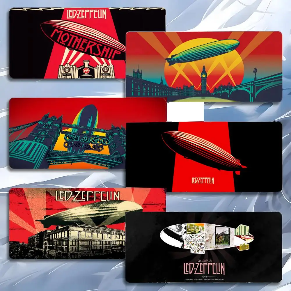 Classic Rock Band L-Led Zeppelin Mauspad, großes Gaming-Mauspad mit LockEdge, verdickte PC-Tischunterlage