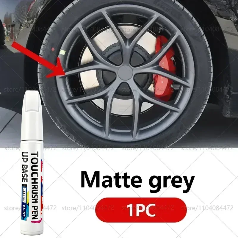 Car Wheel Hub Paint Pen For Tesla Model 3 Y X S Rim Scratch Repair Marker Waterproof Touch Up Pen Silver Matte Black Matte Grey - view 3