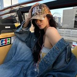 Fashion Embroidery Letter Unisex Baseball Caps Men's Women's Hat Cotton Soft Top Caps Casual Retro Snapback Hats GOD'S FAVORITE