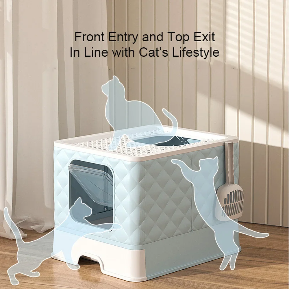 Training Indoor Toilet Dog Pet Products Accessories Closed Sandbox Cleaning Cat Foldable Detachable Litter Box Tray Big Toilet