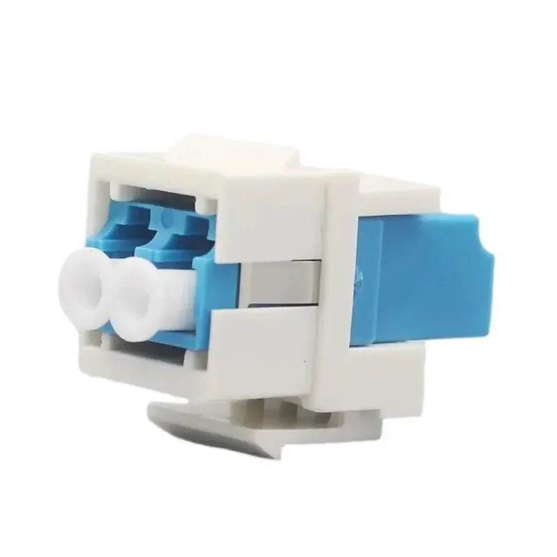 Natalink LC UPC Optical Fiber Keystone Pass Through Plug For Duplex LC/LC Connector Adapter Network Extension Module ﻿ ﻿