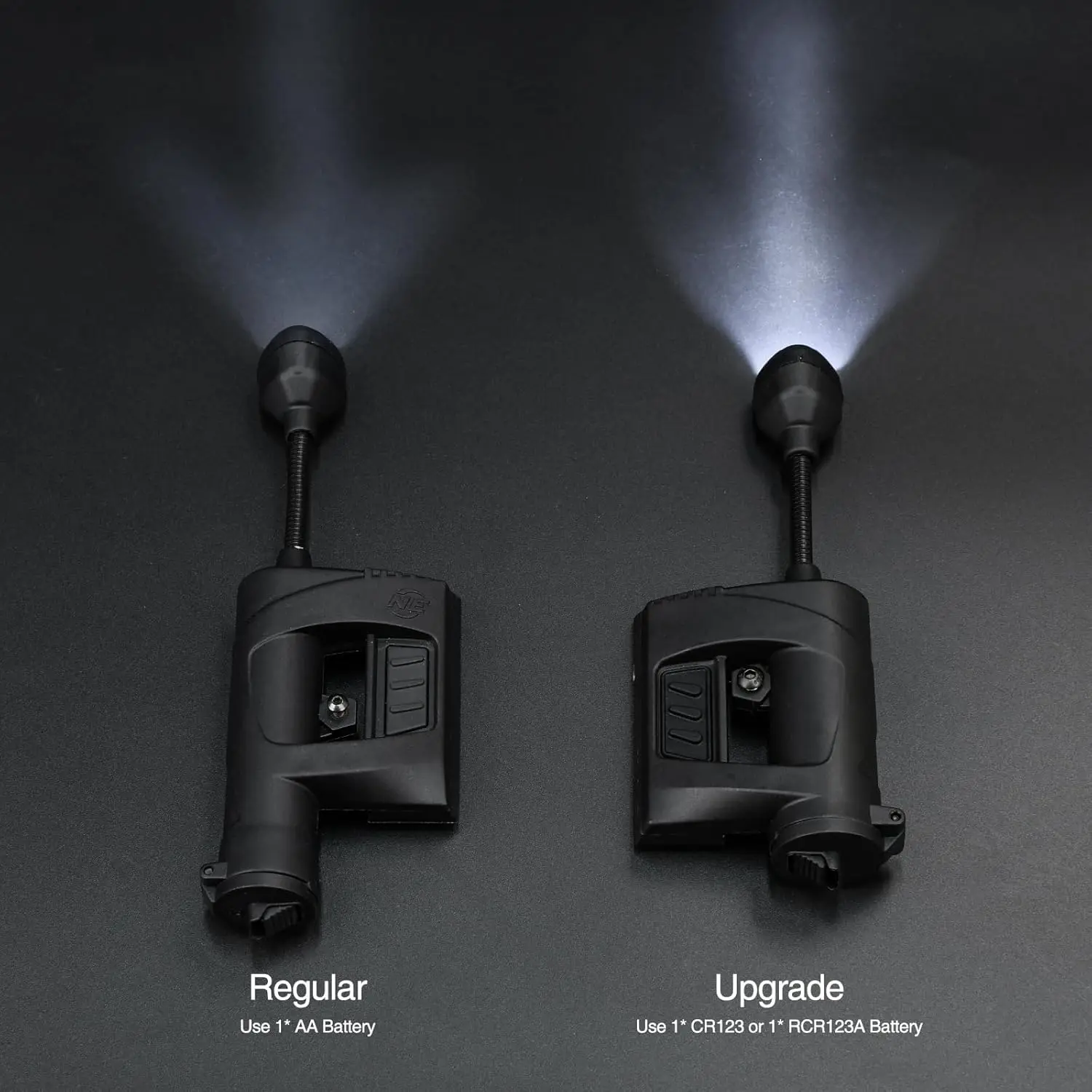 Luz táctica para casco, linterna LED militar para casco Mich rápido para deportes al aire libre, caza, pesca, luz de emergencia