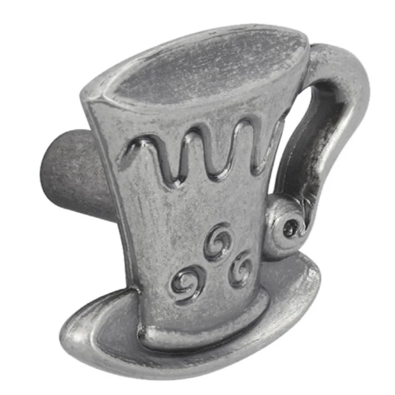 European Retro Old Creative Coffee Cup Cupboard  Wine Cabinet Door Knob Antique Silver Drawer of Cabinet Dresser Tv Table Handle