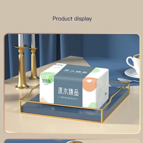 Imagen 2 del producto 10 paquetes de pañuelos de gran tamaño, una caja completa de papel higiénico doméstico, papel tisú, papel higiénico, toallas, 300 hojas