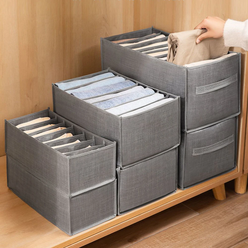 Storage Box Clothes And Pants Storage Artifact Clothes And Underwear Storage Basket Pants Rack Compartmentalized Storage Box Sto image 3