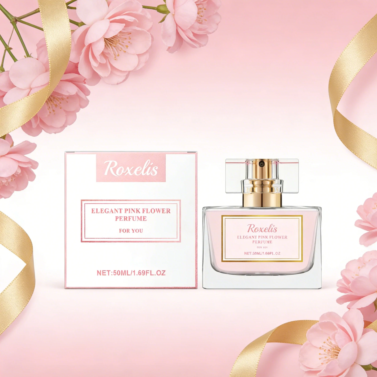 

Парфюм для женщин Roxlexes 50 мл, розовый цветочный аромат, стойкий, нежный, романтический, приятный, идеальный подарок для свиданий.