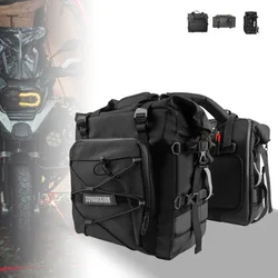 Motorcycle Saddle Bag Waterproof 20L Side Pannier Bag For BMW R1200GS F850GS ADV Suzuki Travel Storage Bag Hard Rack Bag Luggage