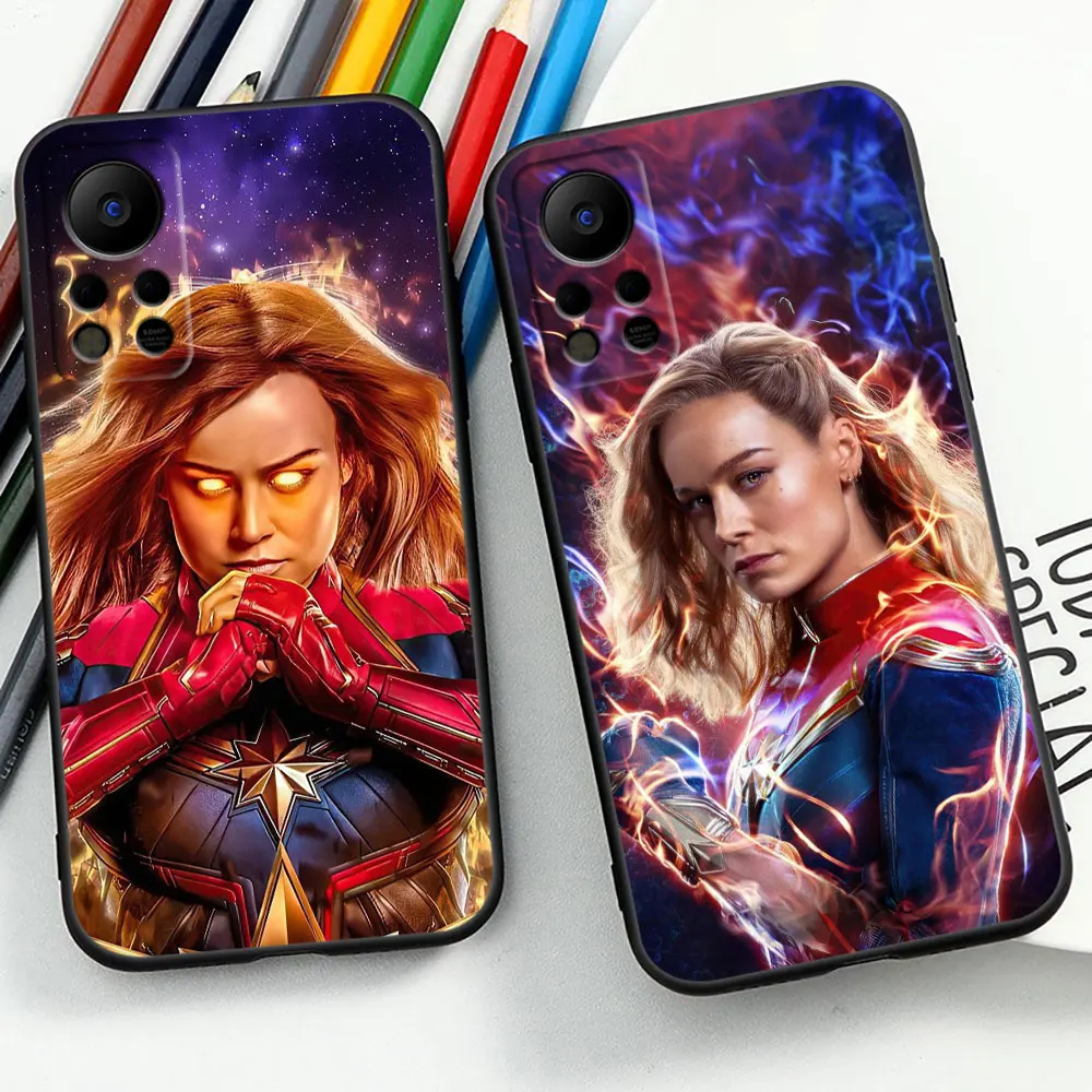 Marvel Captain Marvel Case For Infinix HOT 30 30I 20 20S 20I 12 12I 11 11S 10 10S 10I Play Tecno Spark Smart 8 7 6 5 Pro Cover