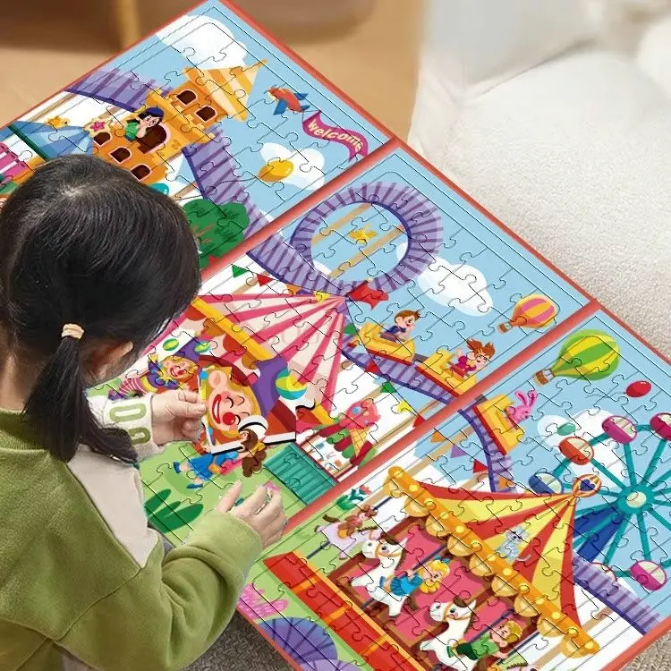 12 book/set Magnetic puzzle puzzle puzzle for children aged 3 to 6 and above