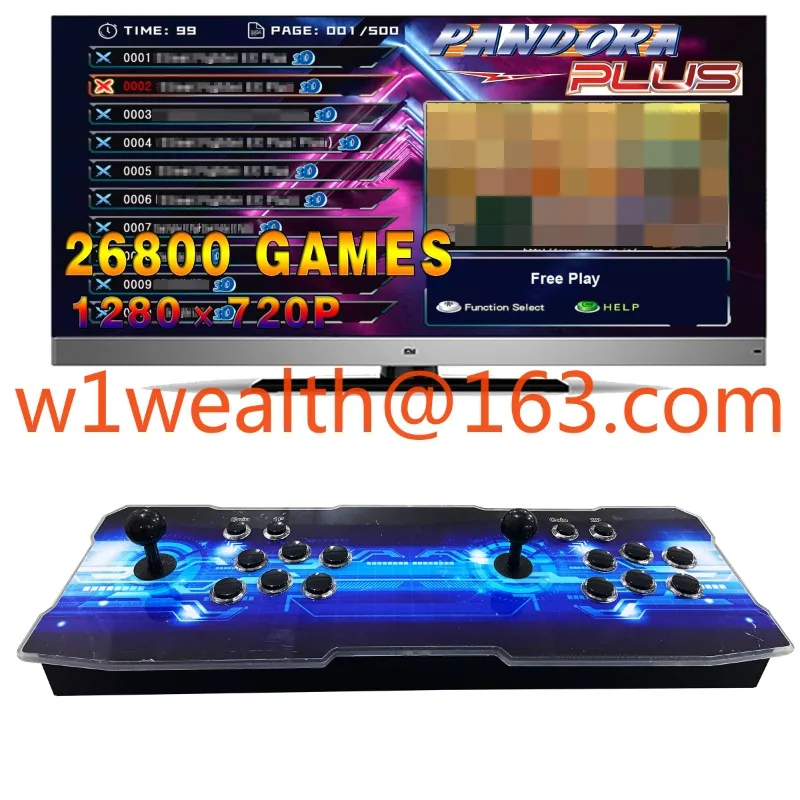 9800 in 1 Home Electronic Game Joystick Console Pandora Box 3D Vintage Arcade Game Console for