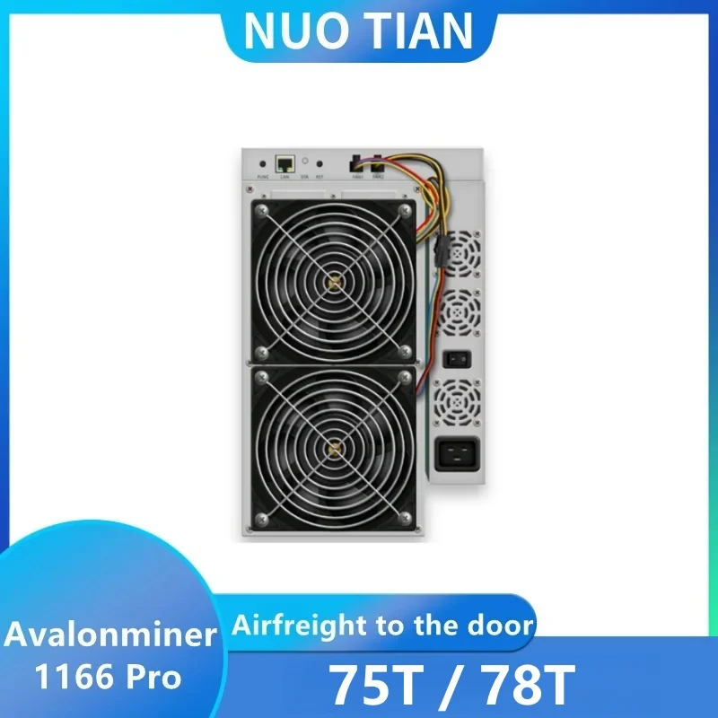 Avalonminer 1166 pro 75-78T±10% 3400W asic miner with PSU BTC Mining Machine more Economic Than M20S M21S antminer S19 S17 T17