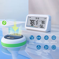 INKBIRD Solar Wireless Pool Thermometer 300m Ultra-Long Transmission Distance Pool Thermometer with Indoor Temp Humidity Monitor