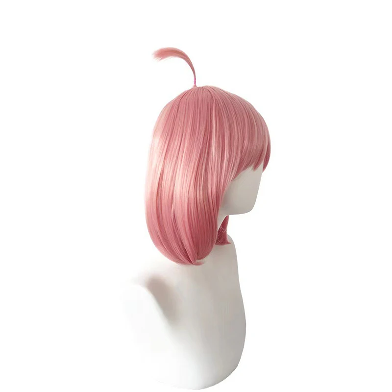 วิกผมตัวละครอันยา ฟอร์เกอร์ ทรงผมบ็อบ อนิเมะ SPY×FAMILY ตัวละครหลัก ชุดราตรีสีชมพู ชุดนักเรียนสีชมพู เครื่องประดับศีรษะ