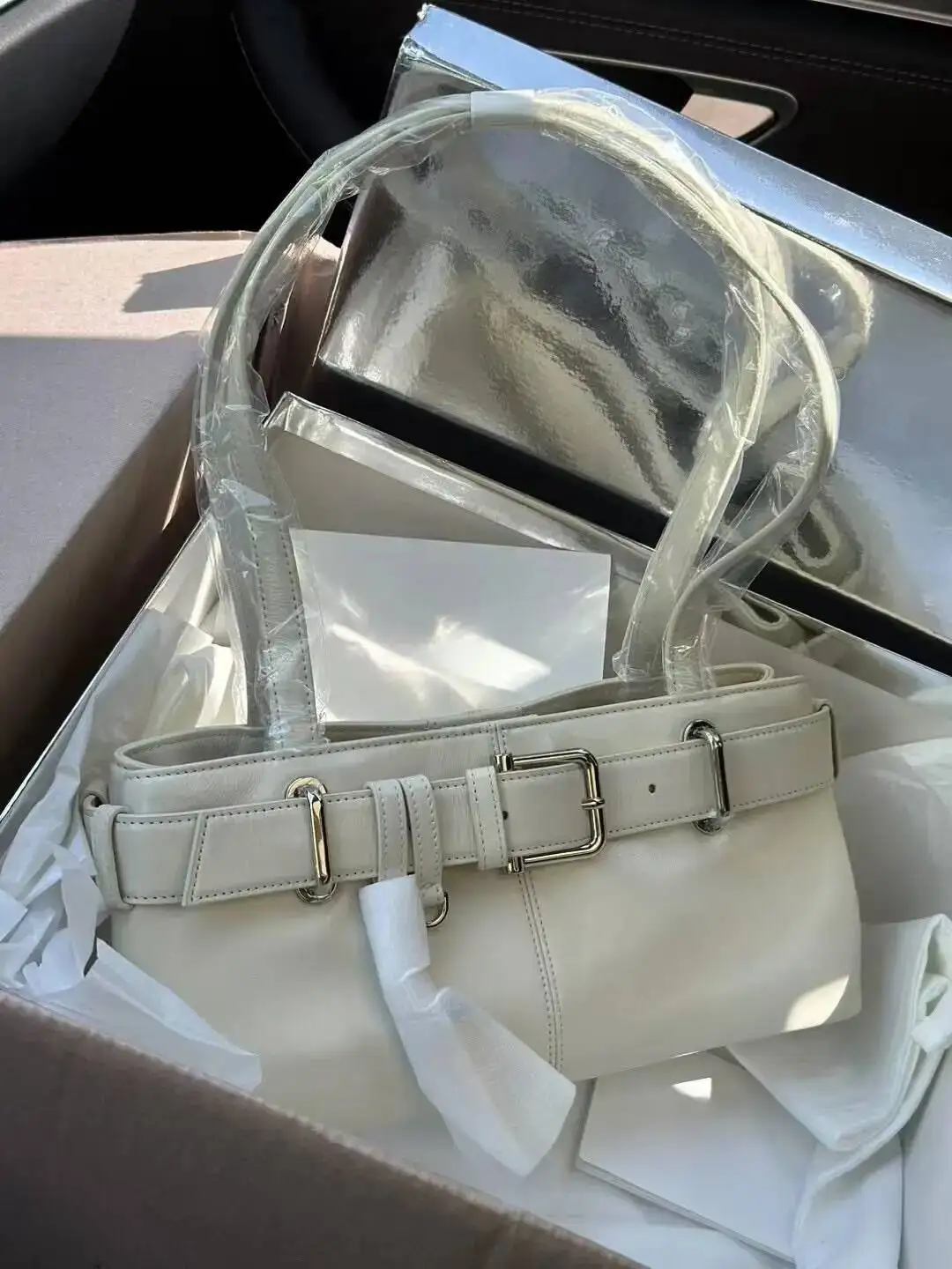 Bloom High Street White Shoulder Bags Women Hot Girls Leather Y2k Handbag Ladies Retro Moto Biker Underarm Bag Bolsos De Mujer
