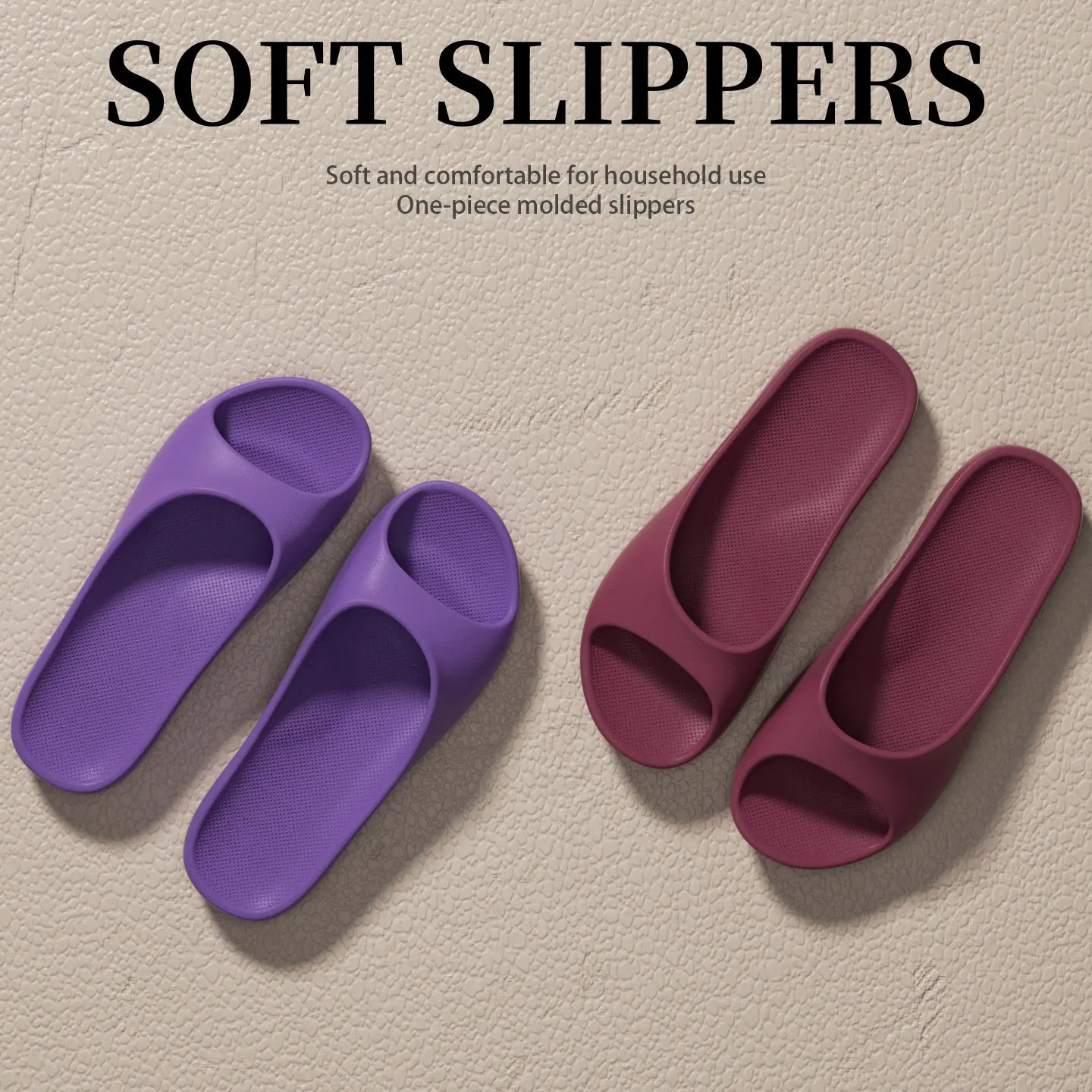 House Slippers 2026 New Support Women's Slippers Summer Indoor Home Non-slip and Deodorant Eva Small Waist Cool Slippers