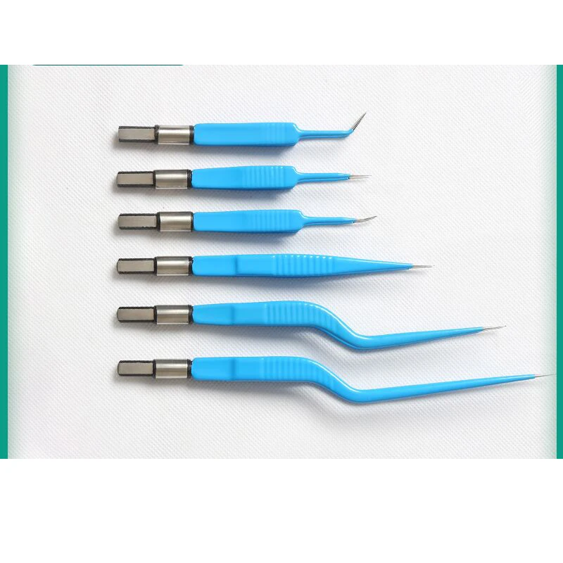 Full silver bipolar coagulation forceps High frequency electroknife Accessory Connection Line Dermatology Ophthalmic hemostatic